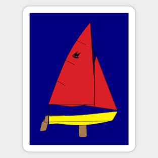 Mirror Dinghy Sailboat Magnet